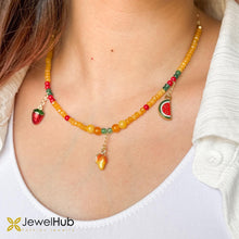 Load image into Gallery viewer, Yellow Agate Summer Fruits Colored Set
