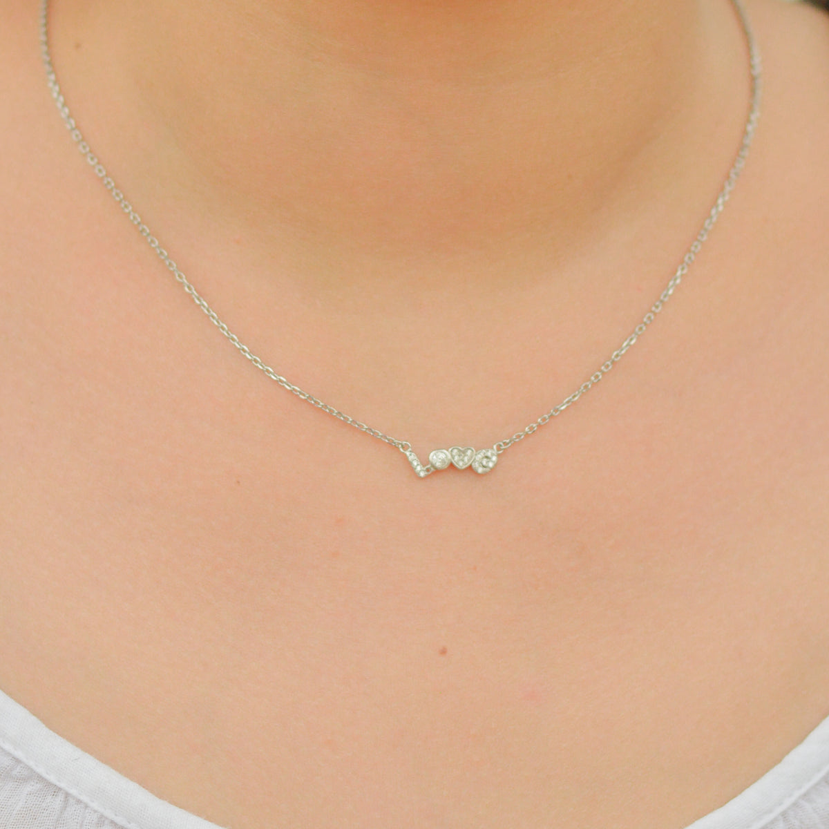 Silver Love Necklace