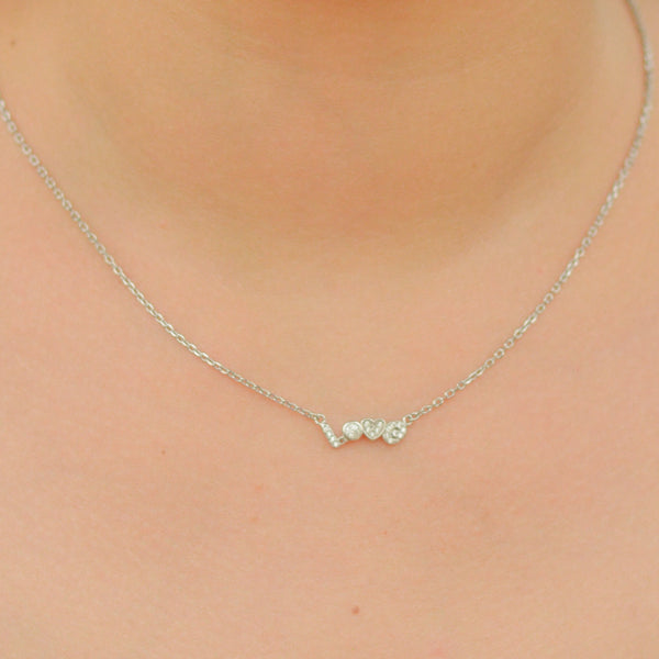 Silver Love Necklace