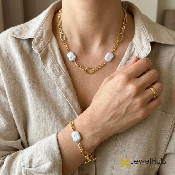 FreshWater Pearls Bold Bracelet