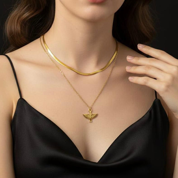 Isis Serpent Duo Necklace