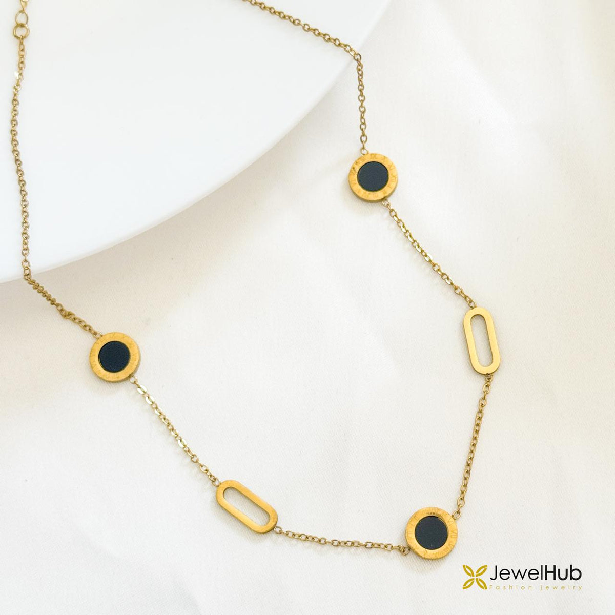 Roman Numeral Station Necklace