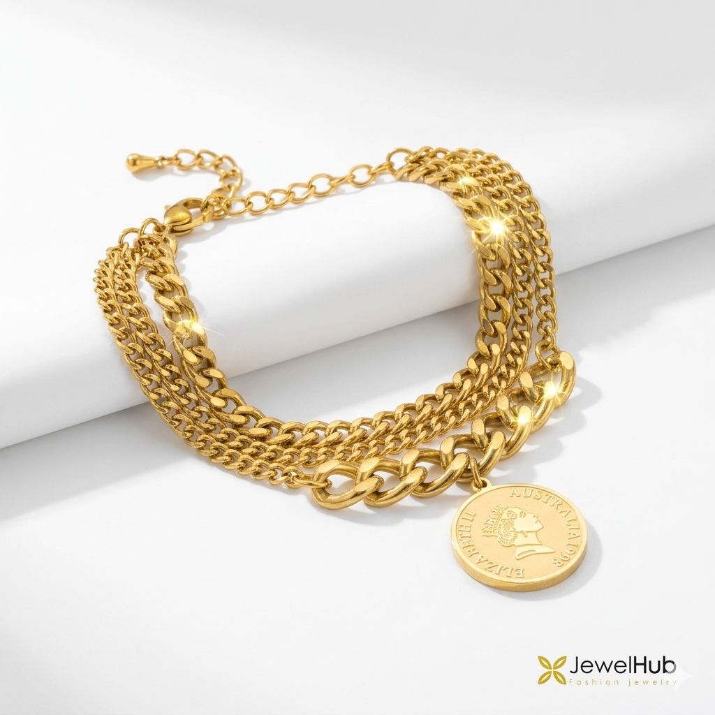 Coin Layered Bracelet