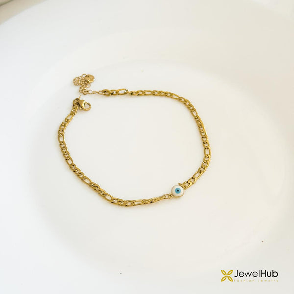Evil Eye Figaro Bracelet