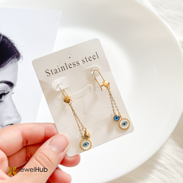 Evil Eye Dangle Earrings