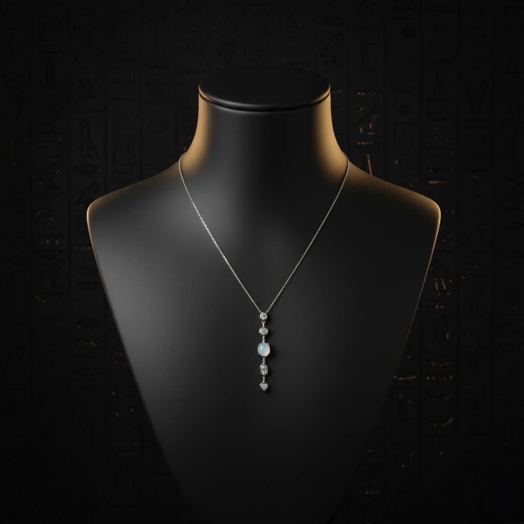 Drop Geometric Necklace