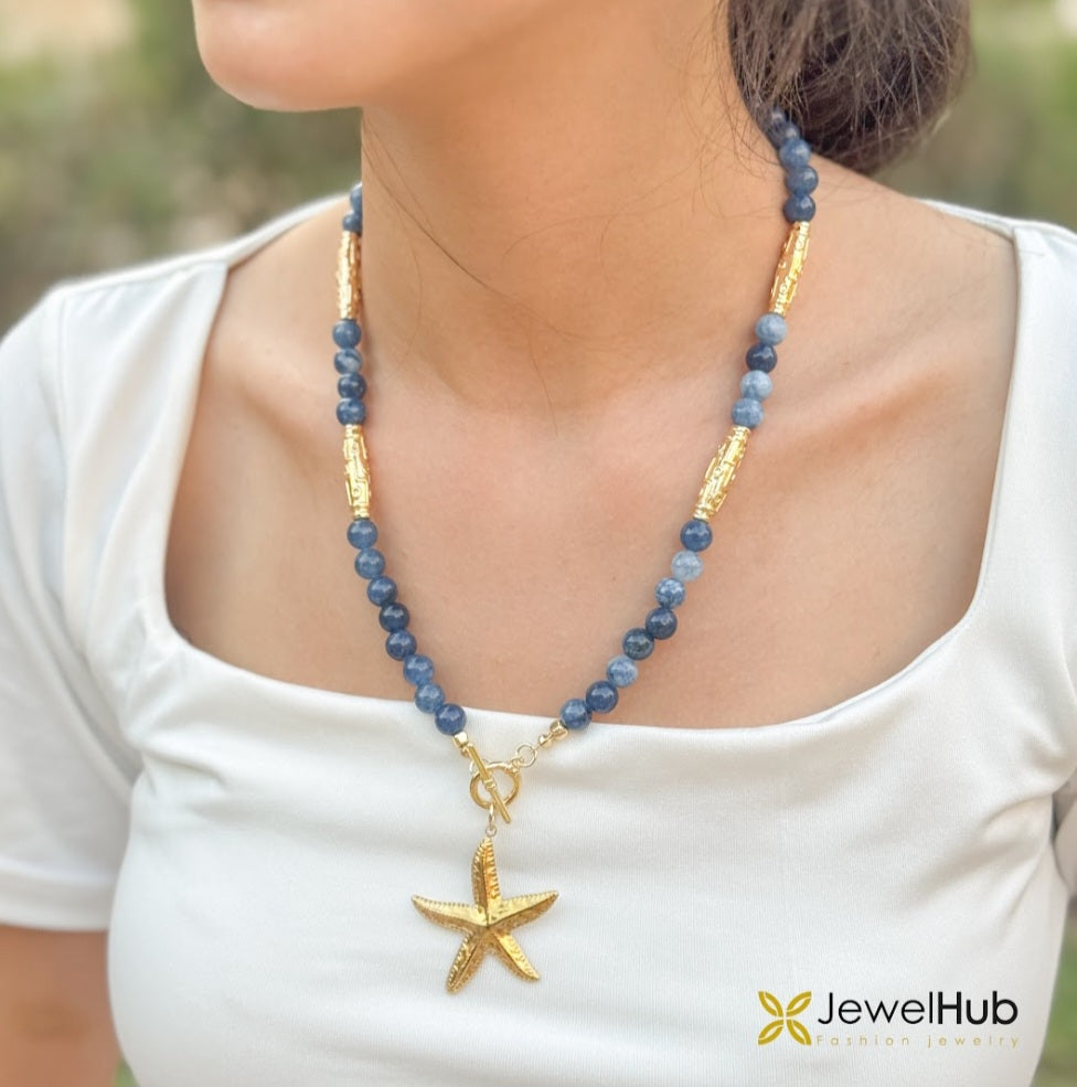 Beaded Starfish Necklace