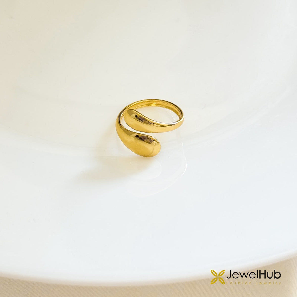 Liquid Gold Teardrop Ring