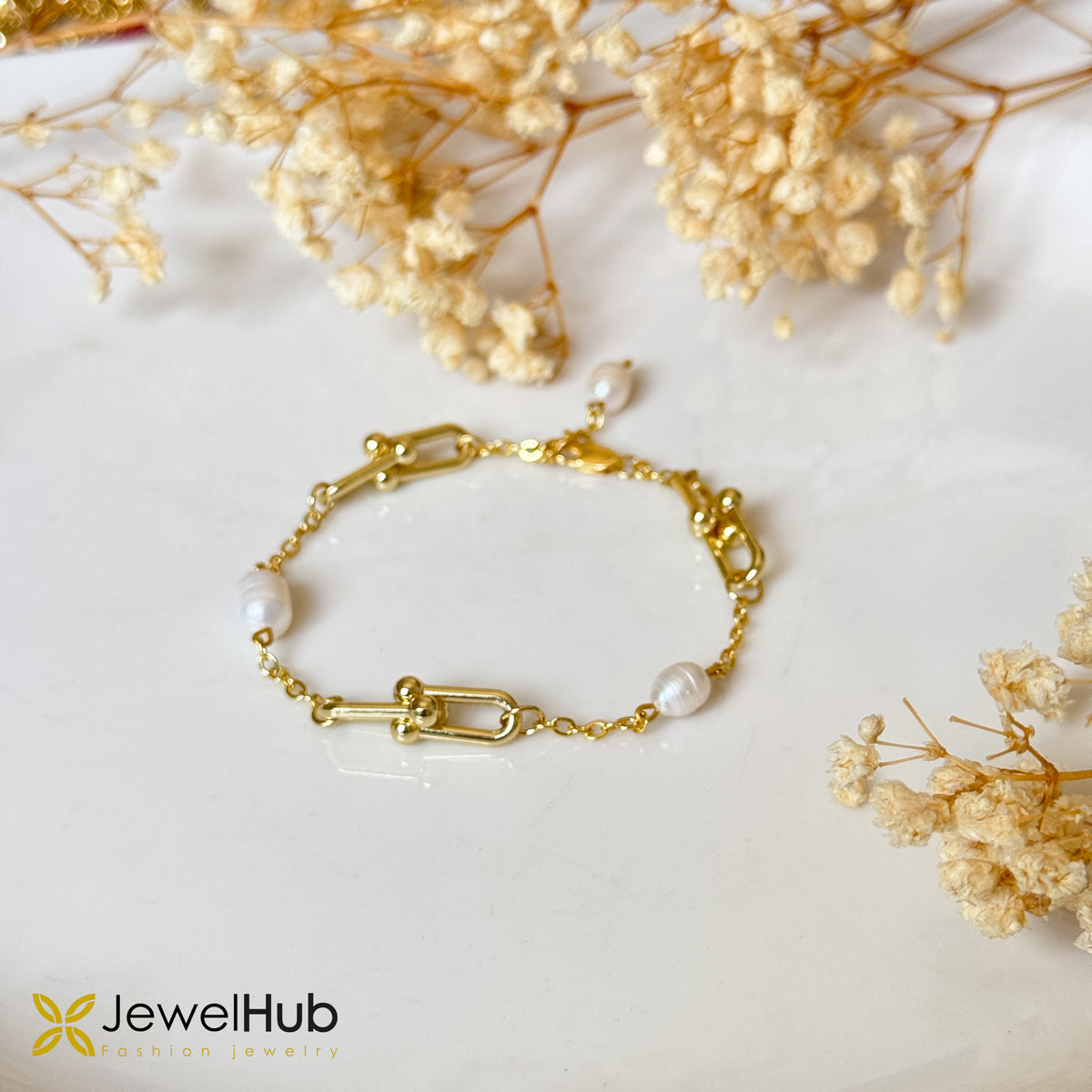 Pearl U-Link Bracelet