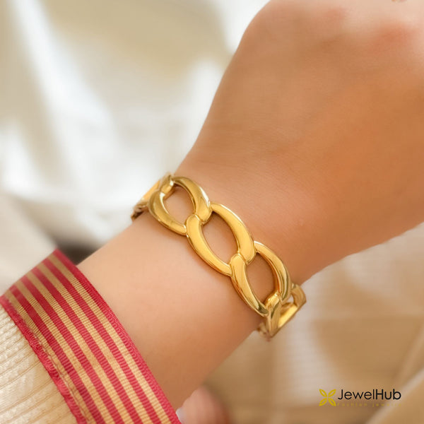 Bold Oval Chain Cuff