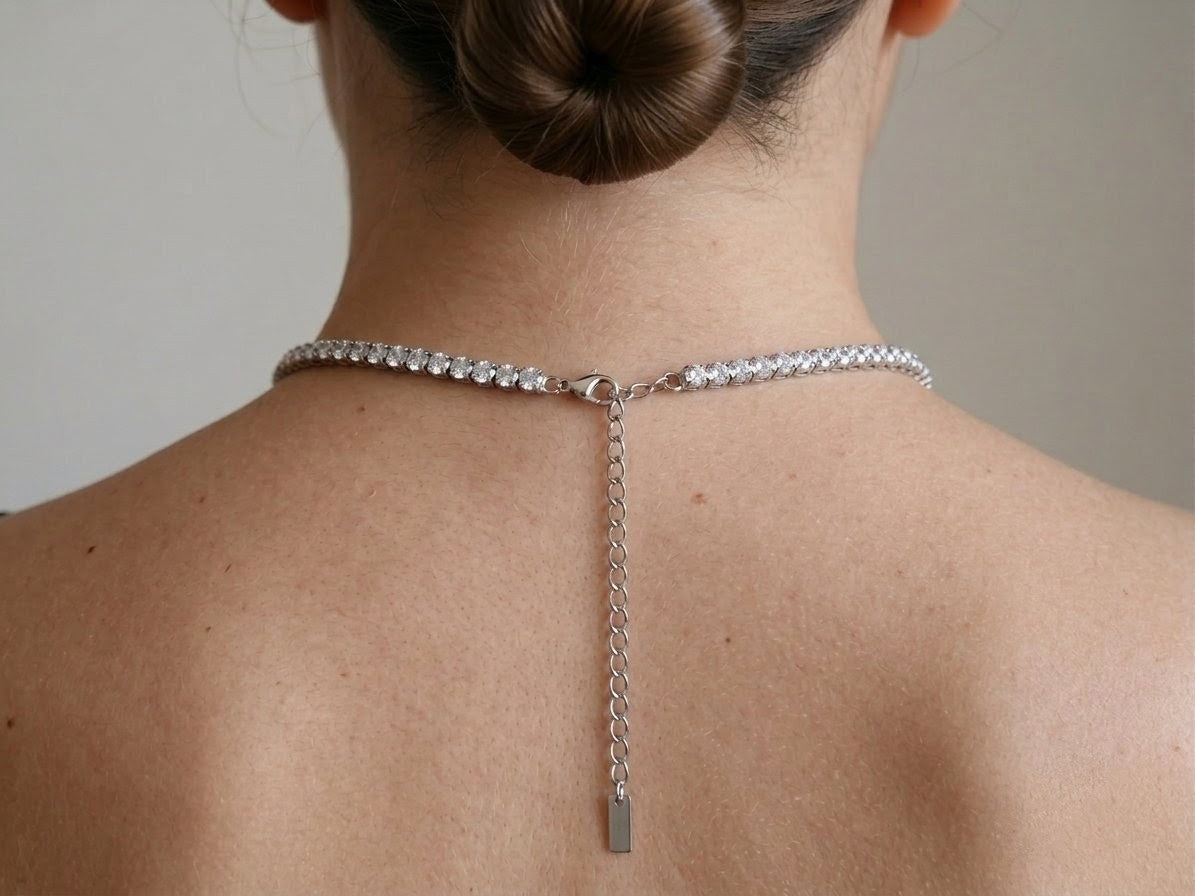 Classic Tennis Choker Silver 925