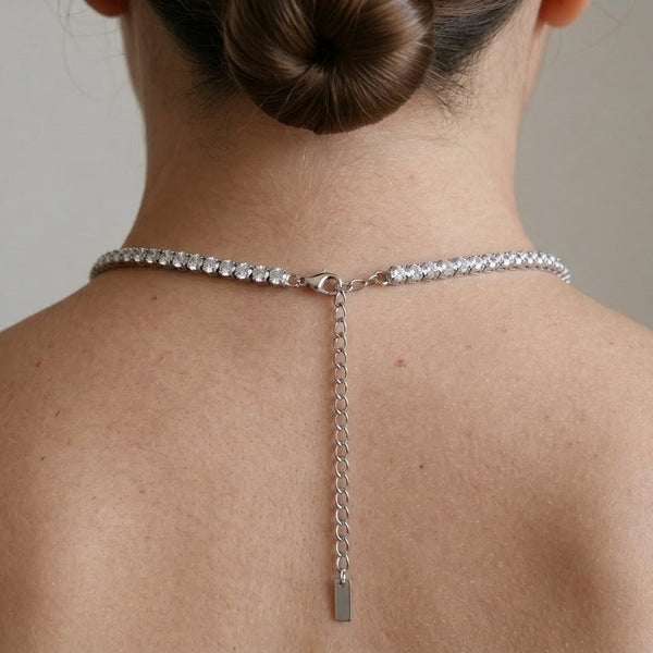 Classic Tennis Choker Silver 925