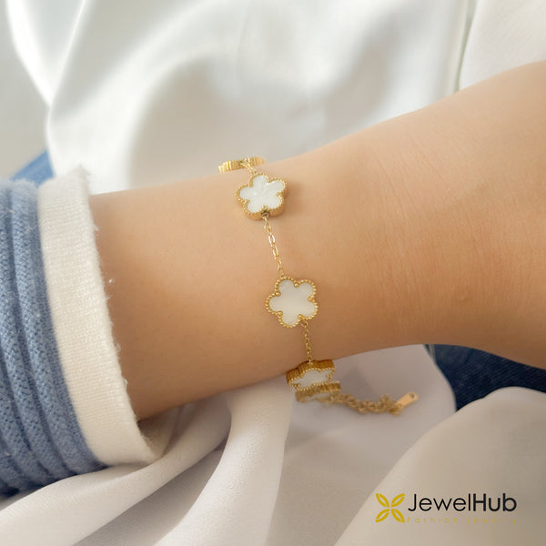 White Rose Bracelet