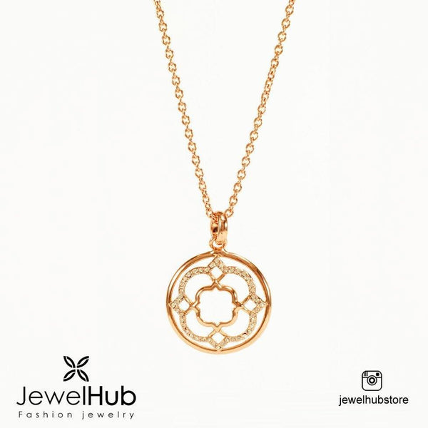 Floral Rose Gold Necklace