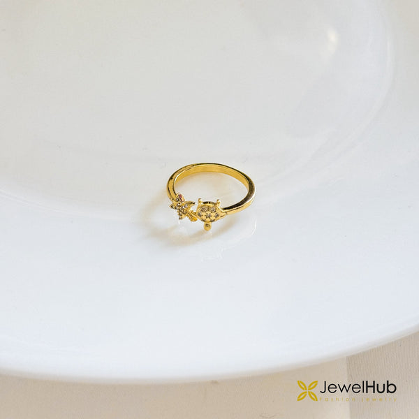 Ocean Breeze Turtle & Starfish Ring