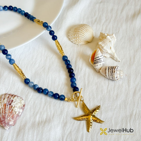 Lapis Sea Star Necklace