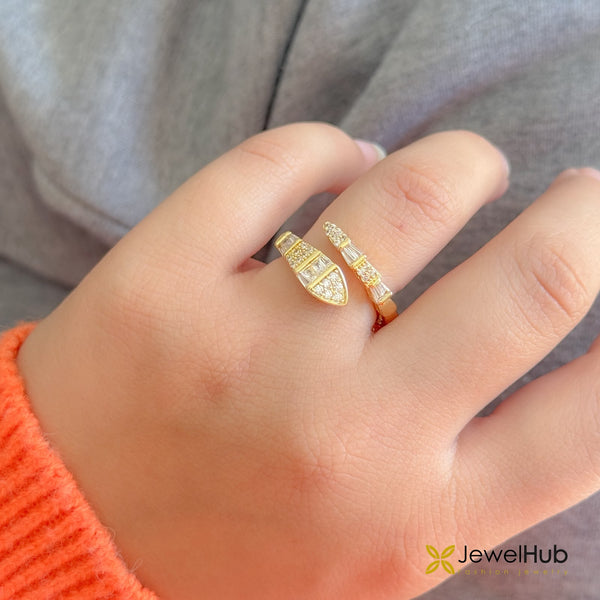 Baguette & Pavé Open Wrap Ring