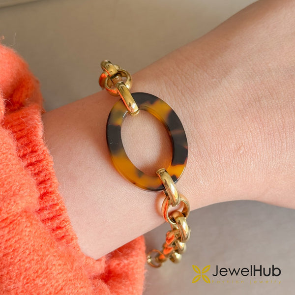 Wide Link Elegance Bracelet