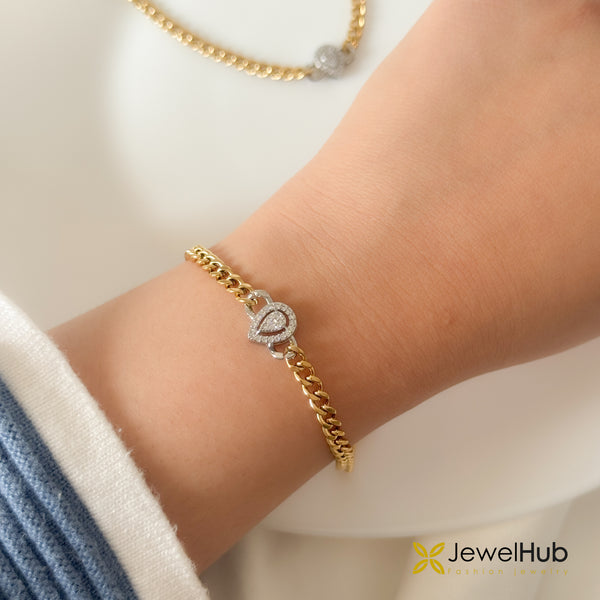 Teardrop Link Bracelet