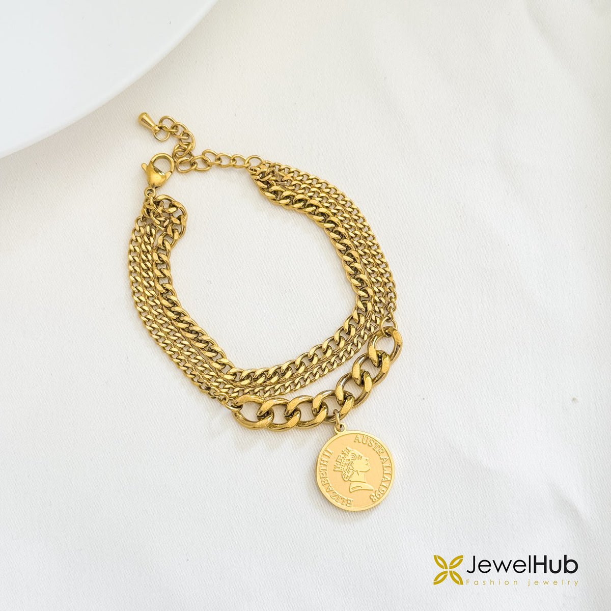 Coin Layered Bracelet