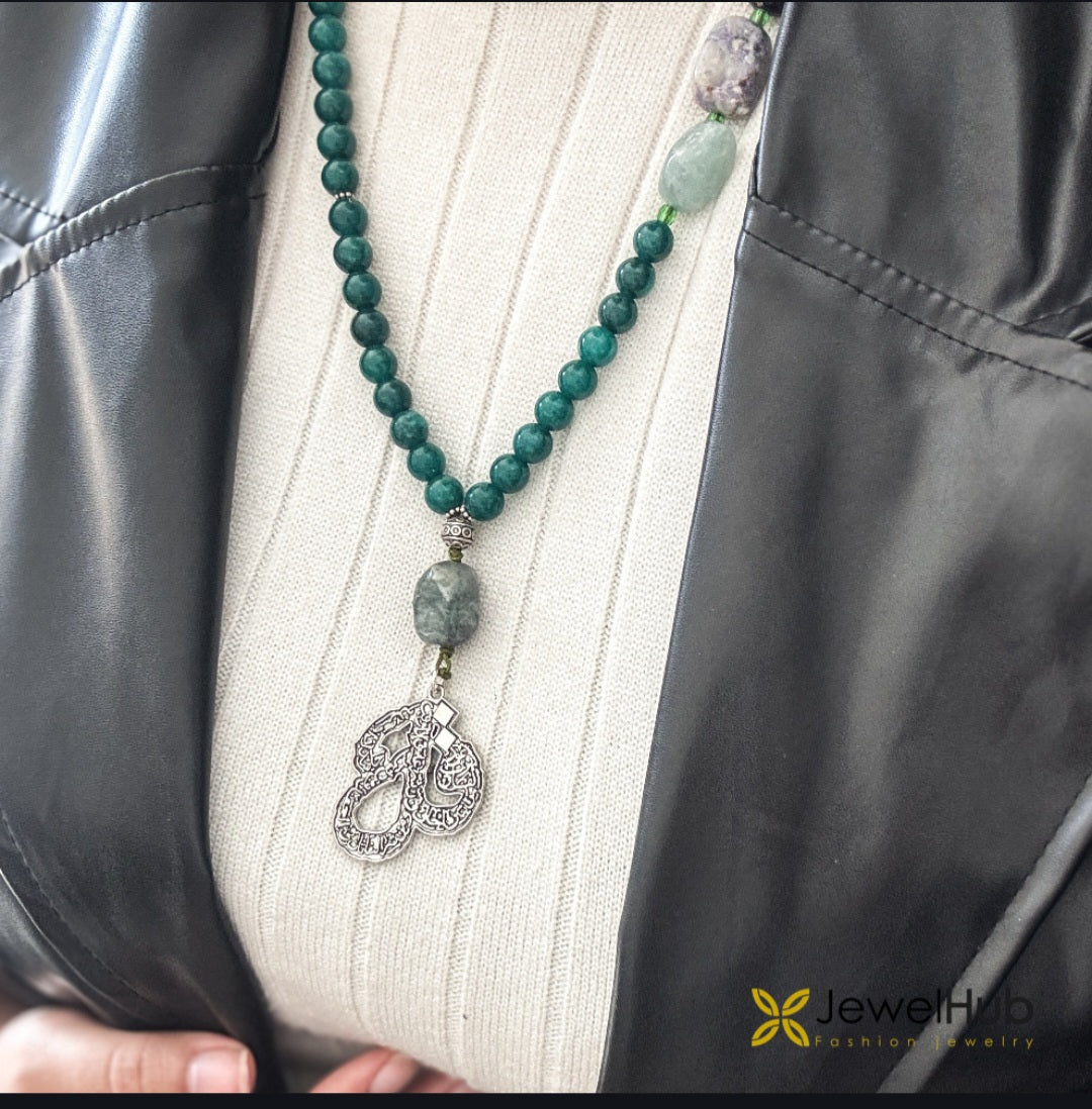 3-in-1 Amazonite Gemstone Rosary, Necklace & Wrap Bracelet