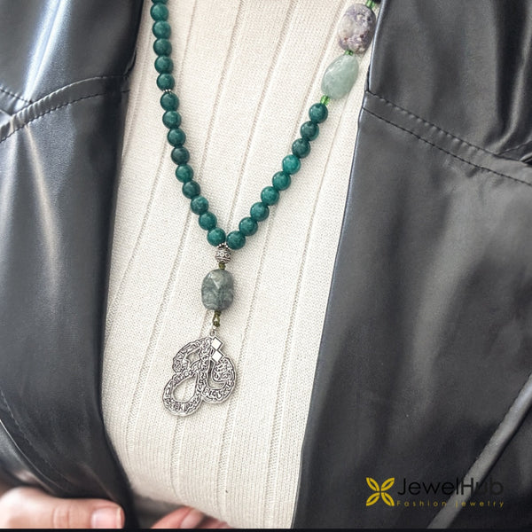 3-in-1 Amazonite Gemstone Rosary, Necklace & Wrap Bracelet