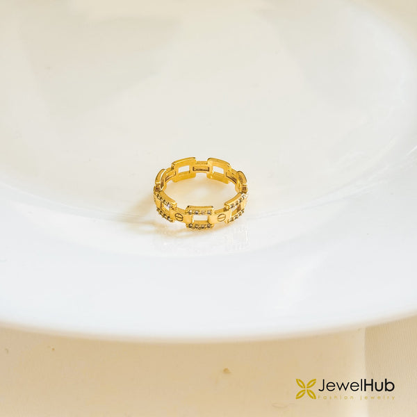 Pavé Monaco Link Ring