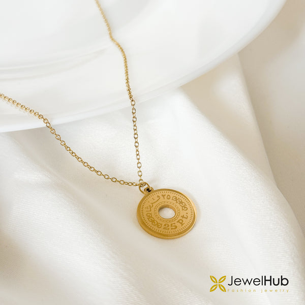 Quarter Egyptian Pound Necklace