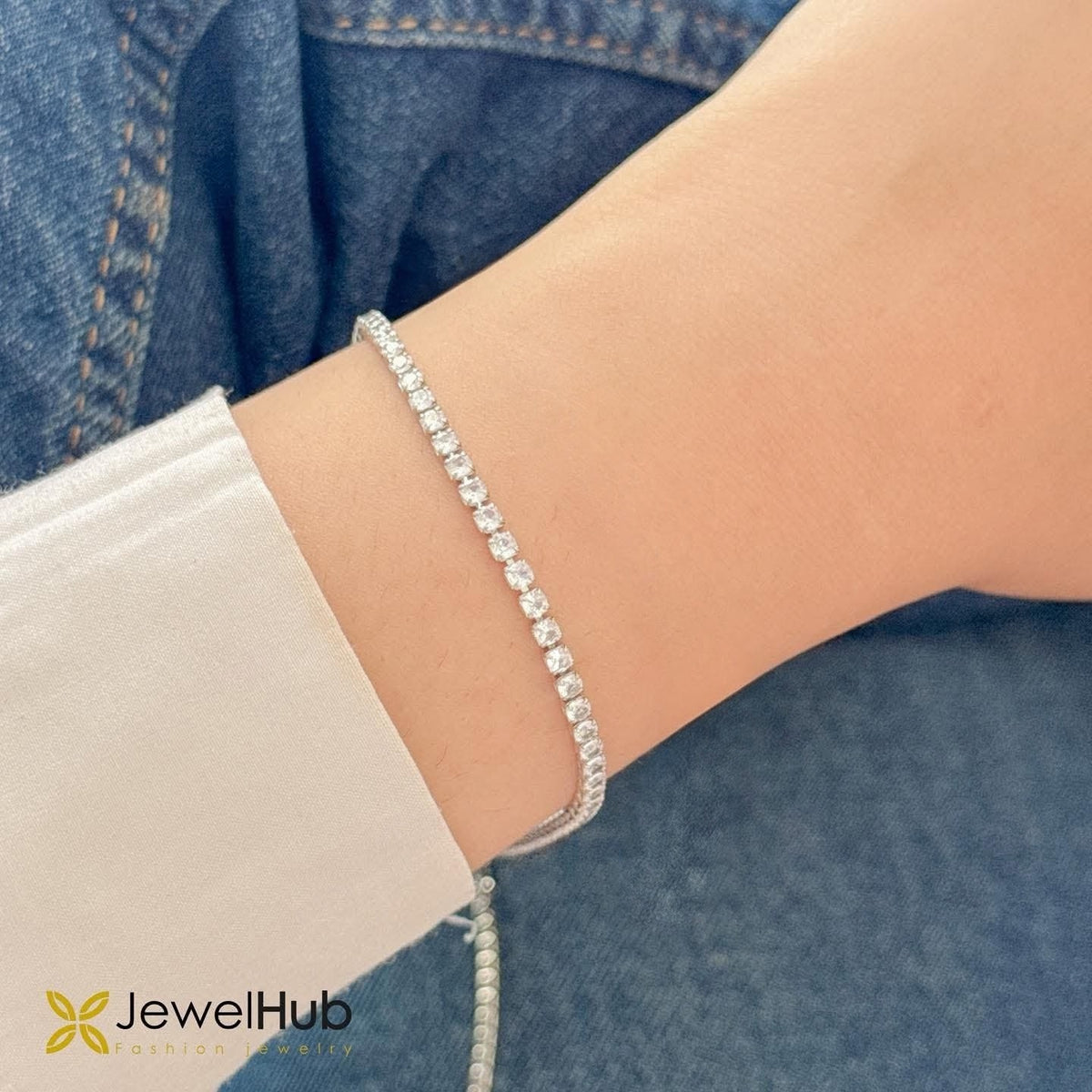Slim Tennis Bracelet