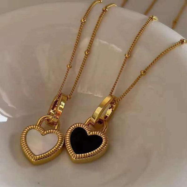 Double Face Heart Necklace