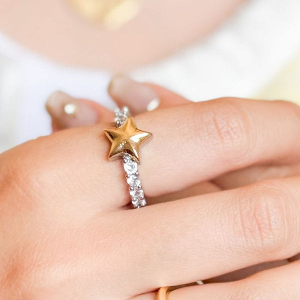 Star Ring Cz