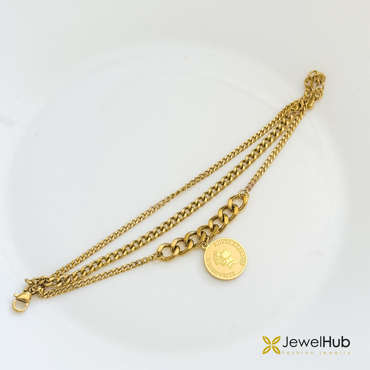 Coin Layered Bracelet