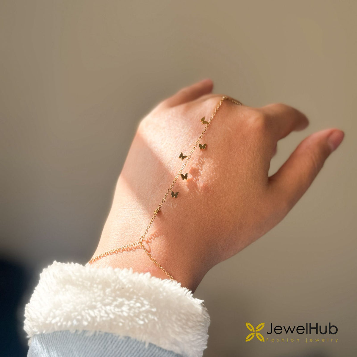 Butterfly Touch Hand Chain