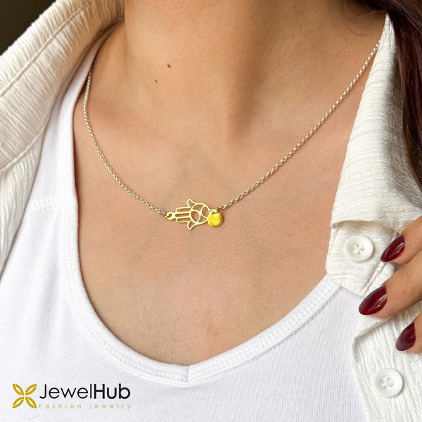 Gold Hamsa Chain Necklace
