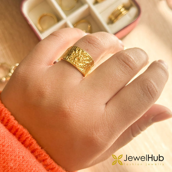 Sun Emblem Ring