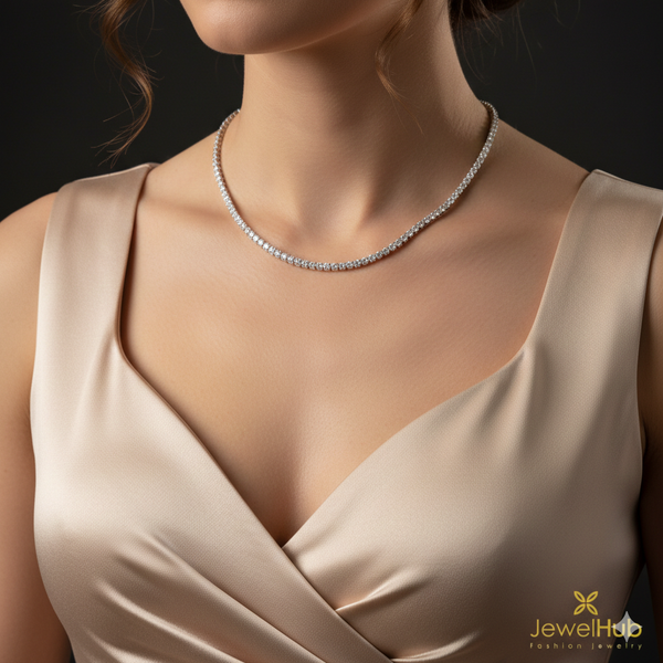 Silver Line Necklace – Sterling Silver 925