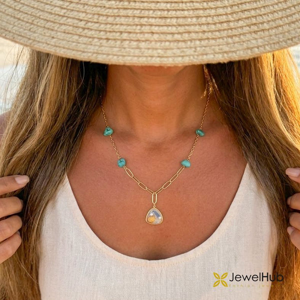 Turquoise & Mother of Pearl Necklace
