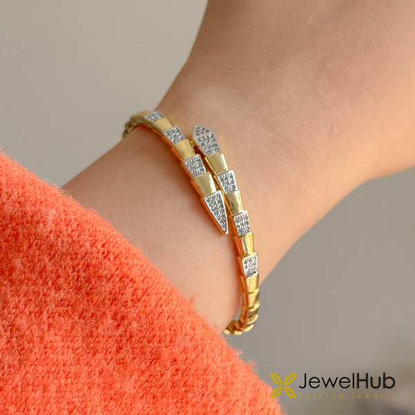 Twisting Serpent Bangle